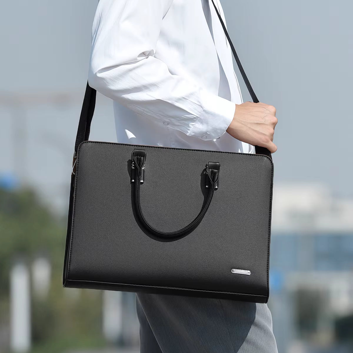 Sacoche ordinateur homme en cuir