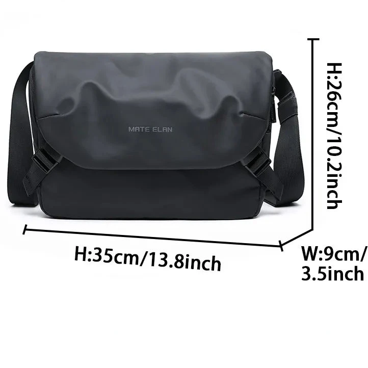 Sacoche Noire Bandoulière Homme Imperméable