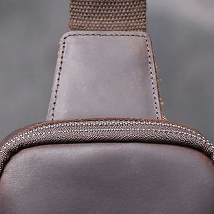 Sacoche Poitrine Homme en Cuir