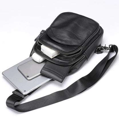 Sacoche homme cuir poitrine