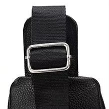 Sacoche poitrine homme en cuir