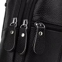 Sacoche poitrine homme en cuir