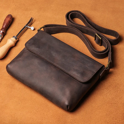 Sacoche Cuir en Bandoulière pour Homme