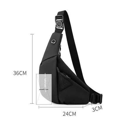 Sacoche Noire pour Homme en Bandoulière