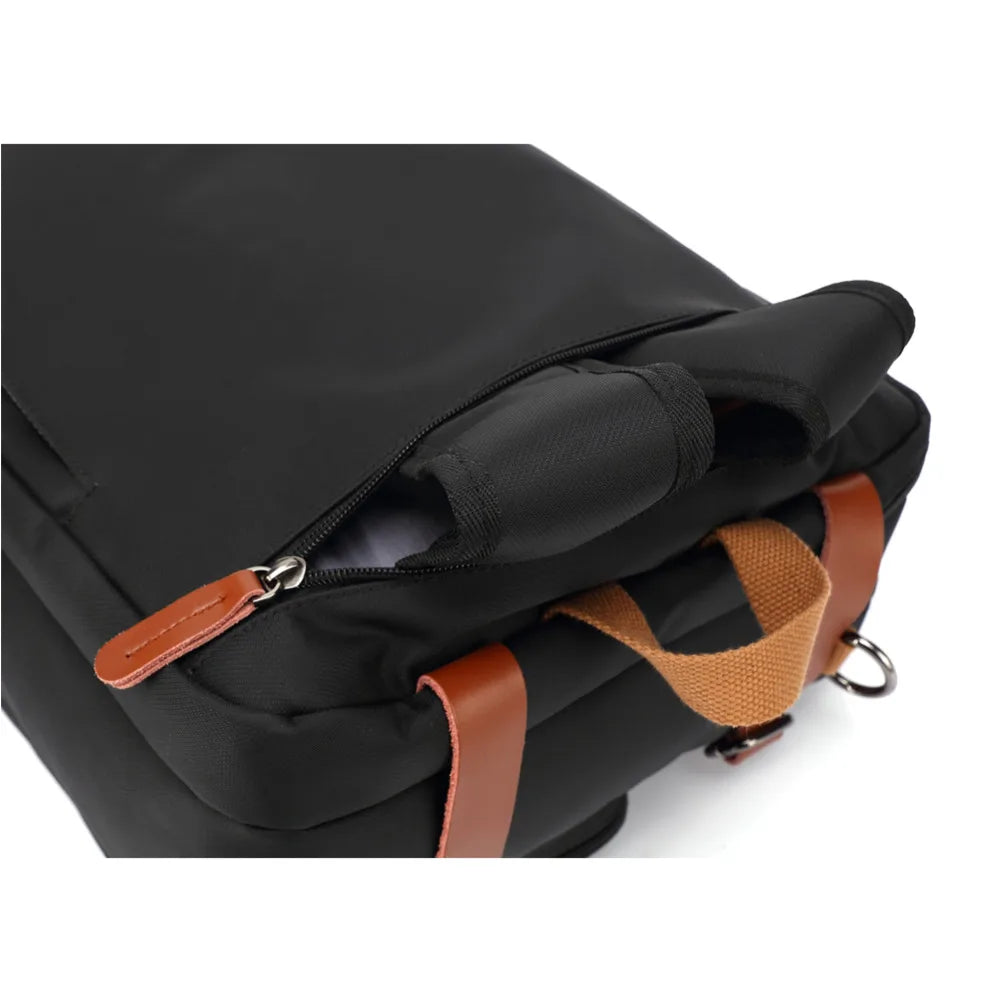 Sac 3-en-1 Convertible Homme– Sac à Dos, Porte-Documents & Sac Bandoulière PC 14-15"