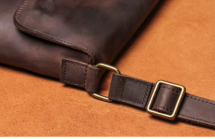 Sacoche Cuir en Bandoulière pour Homme