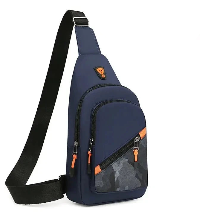 Sacoche poitrine homme en nylon – Sacoche bandoulière moderne et grande capacité