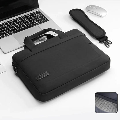 Sacoche Ordinateur 13–17" Homme – 2-en-1 Housse & Sac Bandoulière