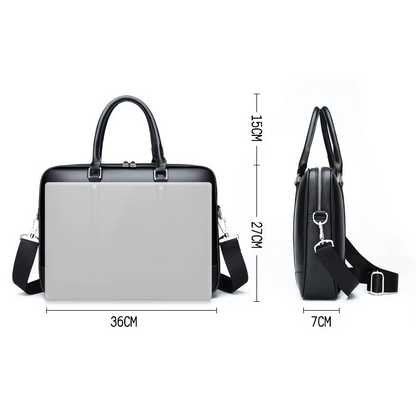 Sac Ordinateur 14" Élégant en Simili Cuir