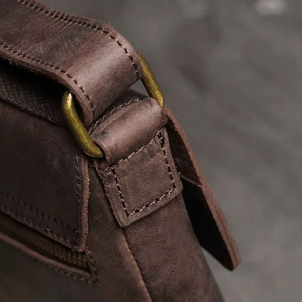 Sacoche Bandoulière Homme en Cuir Vintage