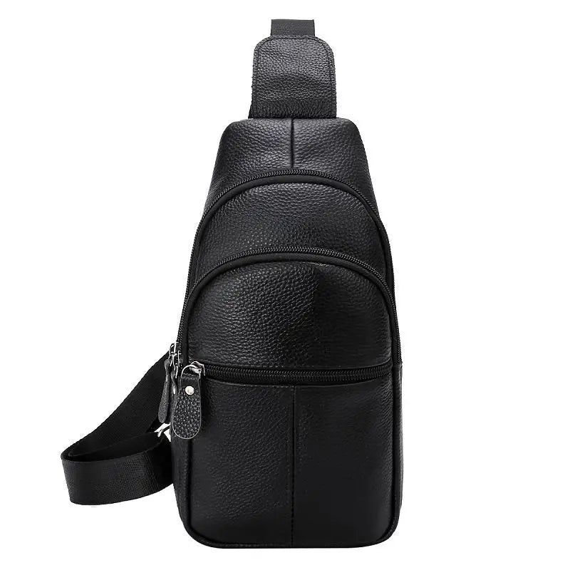 Sacoche poitrine homme en cuir