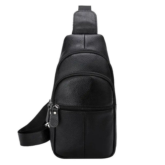 Sacoche poitrine homme en cuir