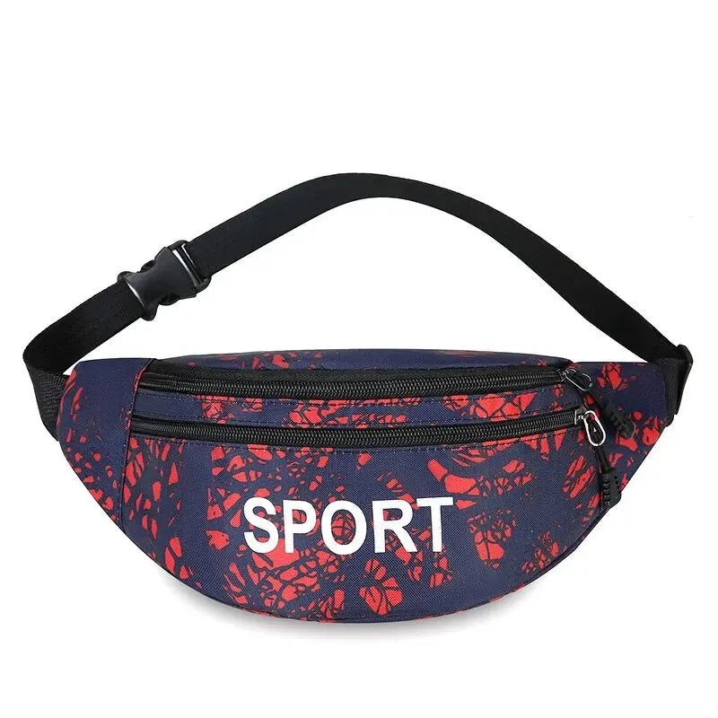 Sacoche banane sport homme imperméable multi-poches