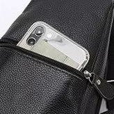Sacoche poitrine homme en cuir