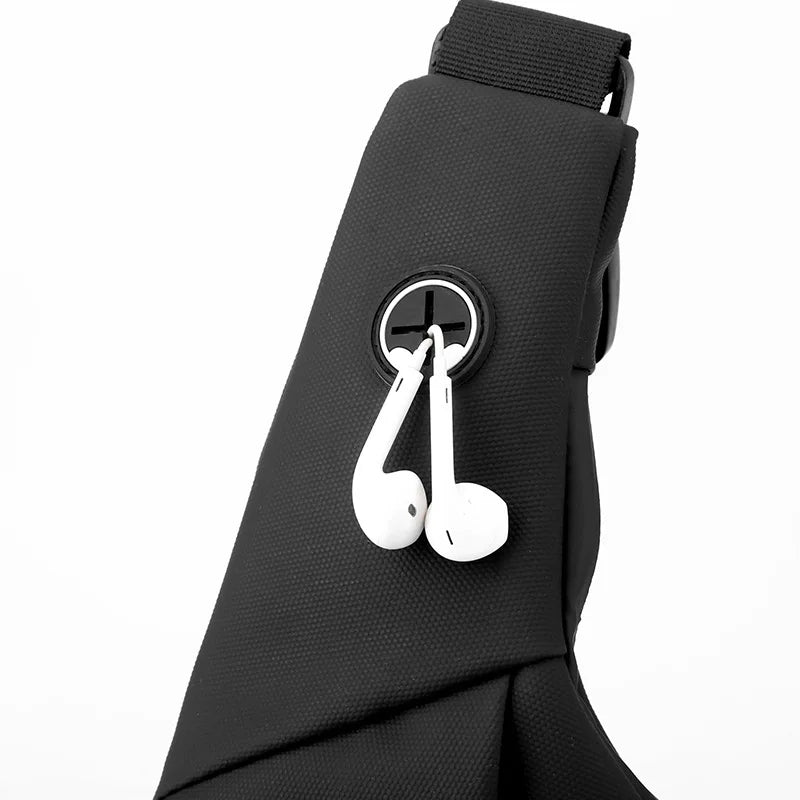 Sacoche Noire pour Homme en Bandoulière