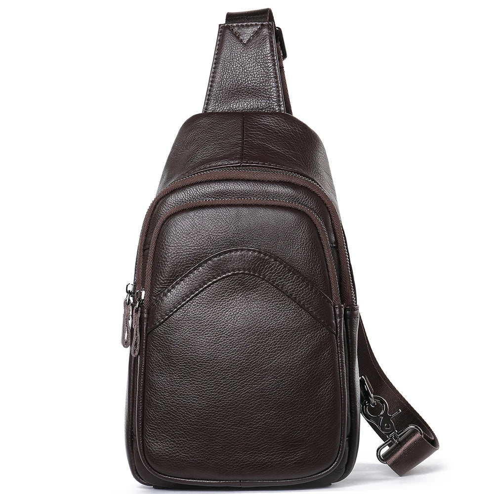 Sacoche homme cuir poitrine