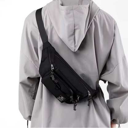 Sacoche banane homme imperméable multi-poches