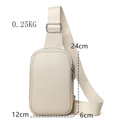 Sacoche en cuir poitrine bandoulière