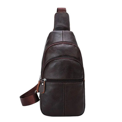 Sacoche poitrine homme en cuir