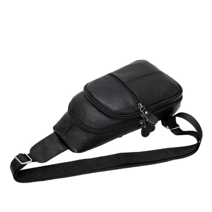 Sacoche poitrine homme en cuir