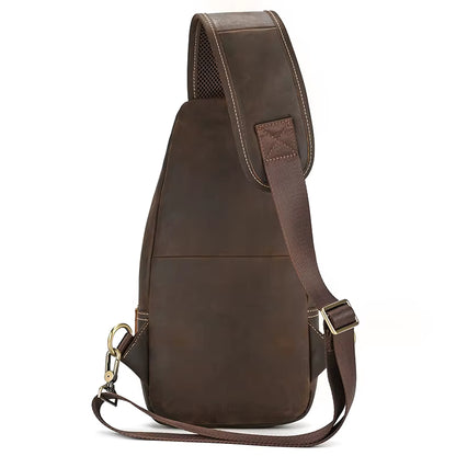 Sacoche homme cuir véritable vintage