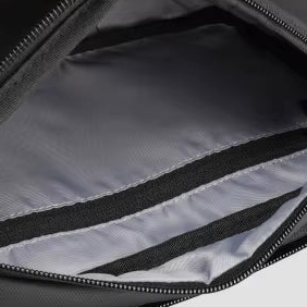 Sacoche noire bandoulière homme étanche multi-poches