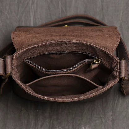 Sacoche Bandoulière Homme en Cuir Vintage
