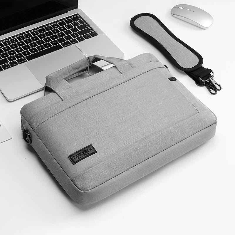 Sacoche Ordinateur 13–17" Homme – 2-en-1 Housse & Sac Bandoulière
