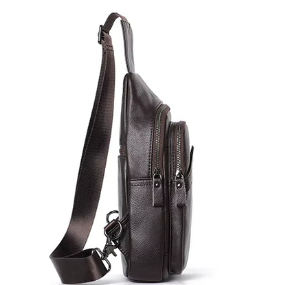 Sacoche homme cuir poitrine
