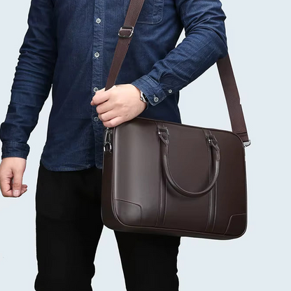 Sac Ordinateur 14" Élégant en Simili Cuir