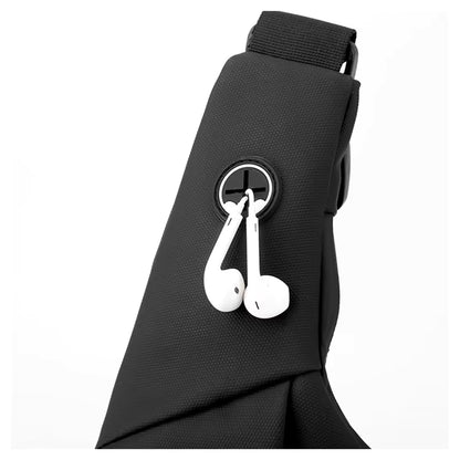 Sacoche Noire pour Homme en Bandoulière