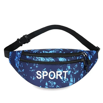 Sacoche banane sport homme imperméable multi-poches
